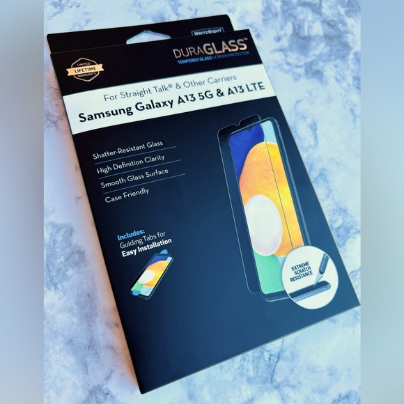 DURAGLASS Tempered Glass Screen Protector, NEW, Samsung Galaxy A13 5G & A13‎ LTE - Picture 1 of 8